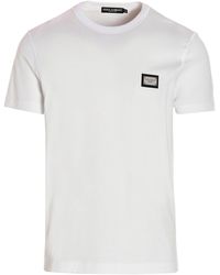 Dolce & Gabbana - 'DG Essential' T Shirt Bianco - Lyst