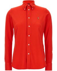 Polo Ralph Lauren - Logo Embroidery Shirt Camicie Rosso - Lyst