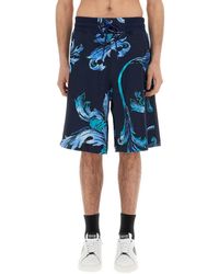 Versace Jeans Couture - Sports Shorts Outline Baroque-Uomo - Lyst
