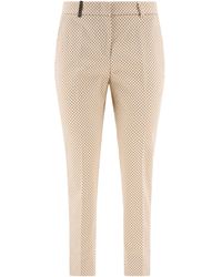 Peserico - Cigarette Cropped Trousers - Lyst