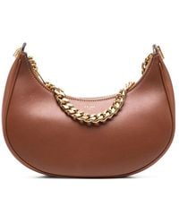 Celine Diane Leather Shoulder Bag in Black | Lyst