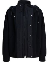 Sacai - "Sponge Sweat X Grosgrain" Utility Jacket - Lyst