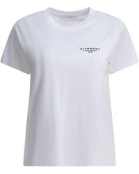 Givenchy - T-Shirt With Print T-Shirts Bianco-Donna - Lyst