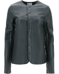 Totême - Jacket In Quilted Leather - Lyst