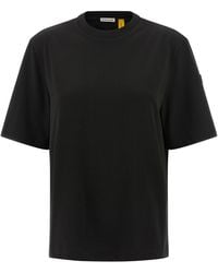 Moncler Genius - Moncler X Edward Enninful T Shirt Nero-Donna - Lyst