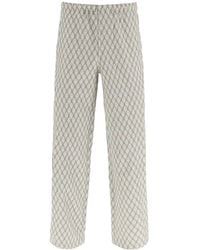 ANDERSSON BELL - Geometric Jacquard Pants With Side Opening - Lyst