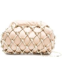 Rosantica - Beaded Satin Clutch - Lyst