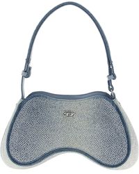 DIESEL - Play Shoulder Borse A Spalla E Tracolla Celeste-Donna - Lyst