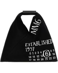 MM6 by Maison Martin Margiela - Mini Japanese Borse A Mano Bianco/Nero-Donna - Lyst