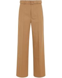 Dries Van Noten - Sleek Wide Leg Polyester Pants For - Lyst