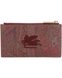 Etro - Leather Wallets - Lyst
