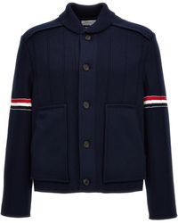 Thom Browne - Double Face Shawl Collar Casual Jackets, Parka - Lyst