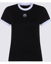 Marine Serre - Black Cotton T-shirt - Lyst