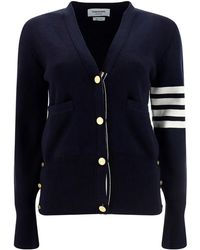 Thom Browne - Cardigan Con Maniche A Righe-Donna - Lyst