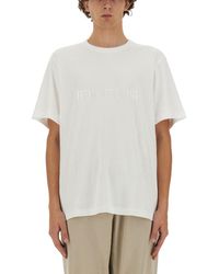Helmut Lang - T-Shirt Con Logo - Lyst