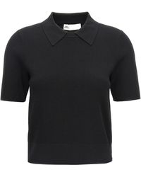 Tory Burch - Logo Embroidery Knitted Shirt Polo - Lyst
