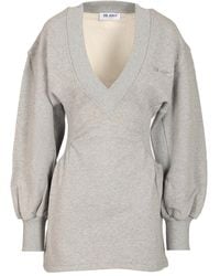 The Attico - American Fleece Mini Dress - Lyst