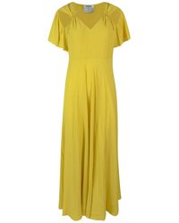 Vivetta - Sustainable Silk Blend Long Dress - Lyst