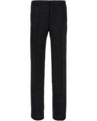 Etro - Check Wool Trousers Pants - Lyst