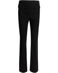 Max Mara - Flared Pants With Leather Belt Trousers - Lyst