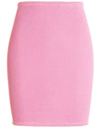 Hunza G - Miniskirt Skirts Pink - Lyst