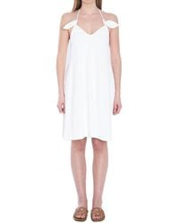 Loewe Stretch Viscose Flamenco Dress in Black | Lyst