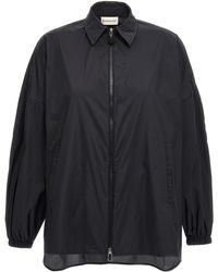 Moncler - Giacca a vento rouches - Lyst