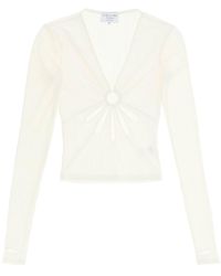 Collina Strada - Top 'Flower' Con Cut Out - Lyst