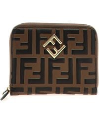 Fendi - Medium 'Ff Diamonds' Wallet - Lyst