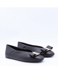 Ferragamo - Flat Shoes Blacks And Greys-Donna - Lyst
