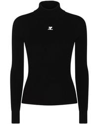 Courreges - Sweaters Blacks And Greys-Donna - Lyst