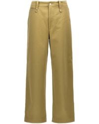 Burberry - Cotton Trousers - Lyst