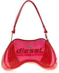 DIESEL - Play-Borsa A Spalla Lucida Con Dettagli Biker - Lyst