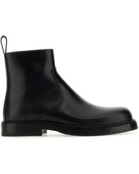 Bottega Veneta - Leather Strut Ankle Boots - Lyst