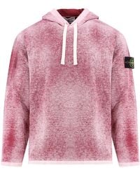 Stone Island - Cotton Reversible Sweater With Iconic Logo Patch - Lyst