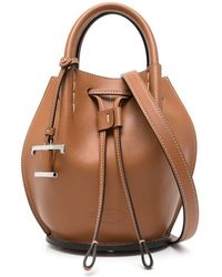 Tod's - Borsa A Secchiello Con Logo - Lyst
