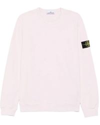 Stone Island - 'Brushed Organic Cotton' Sweatshirt - Lyst