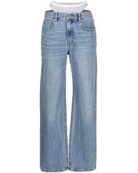Alexander Wang - Straight Jeans With Layered Design - Lyst
