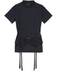 Balenciaga - Stretch Cotton T-Shirt - Lyst