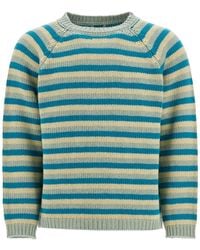 Bode - Striped Wool Pullover Sweater - Lyst