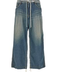 Maison Mihara Yasuhiro - Drawstring Jeans Blu - Lyst