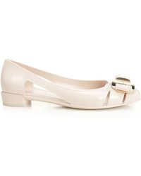 Ferragamo - Pvc Ballerina Scarpe Basse Rose-Donna - Lyst