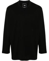 Y-3 - Logo Cotton T-Shirt - Lyst