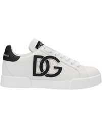 Dolce & Gabbana 'Portofino' Sneakers Bianco/nero