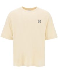 Maison Kitsuné - T Shirt Con Patch Bold Fox Head - Lyst