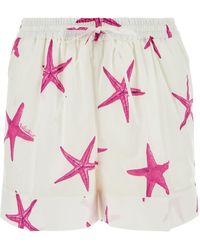 Valentino Garavani - Printed Poplin Escape Shorts - Lyst