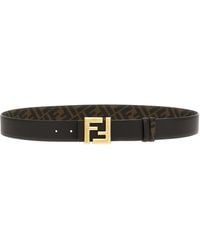 Fendi - 'Squared Ff' Reversible Belt - Lyst