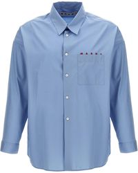Marni - Boxy Shirt With Italian Collar - Lyst