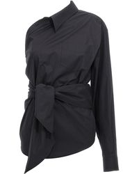Moschino - One-Shoulder Shirt - Lyst