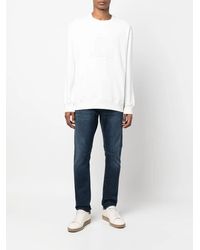 Rick Owens - Cotton Ribbed Long Sleeves T-Shirt - Lyst